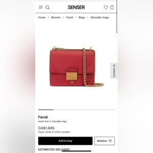 Fendi small Kan U shoulder bag
